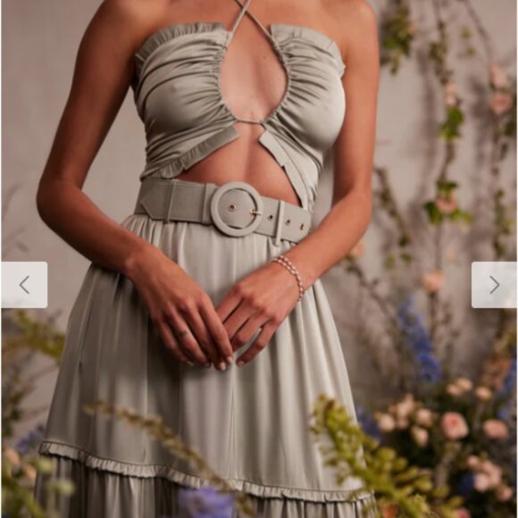 NWOT V Chapman Penelope Dress, Sage, 4 - Picture 3 of 7